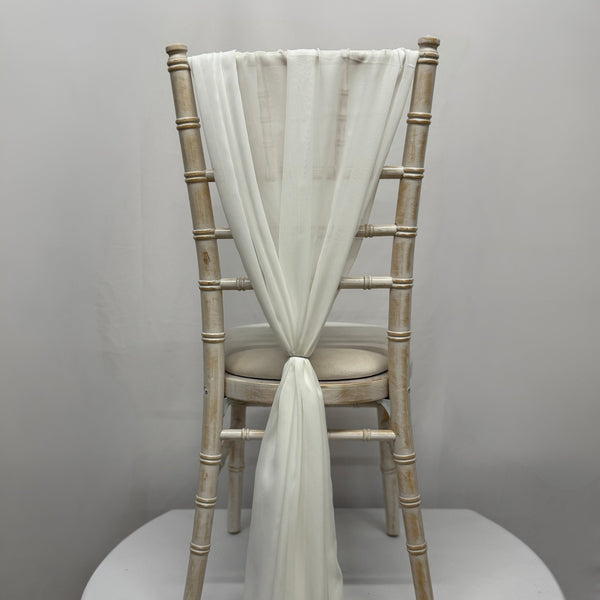 Soft White Chiffon Vertical Drape New (pack Of 5) -- IMA Trading Ltd