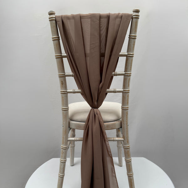 Mocha Mousse Chiffon Vertical Drape (pack Of 5)