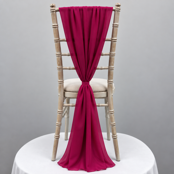 Fuchsia Chiffon Vertical Drape New (pack Of 5)