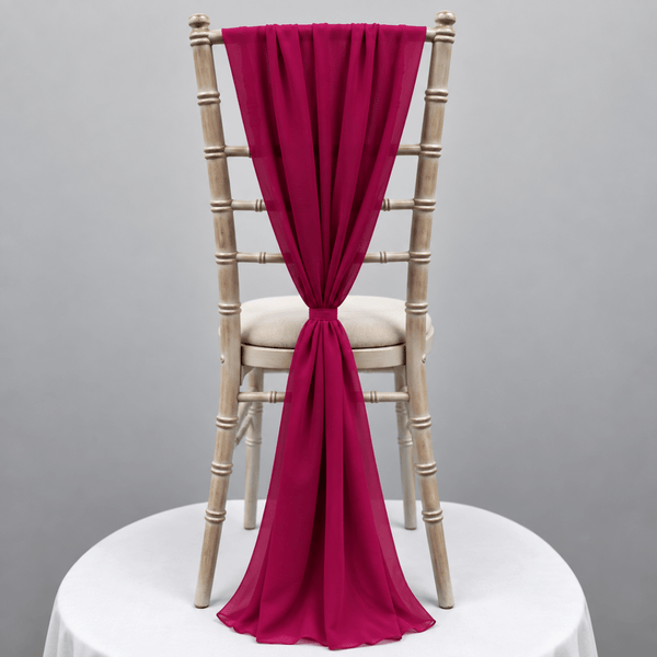 Fuchsia Chiffon Vertical Drape New (pack Of 5) --IMA Trading Ltd
