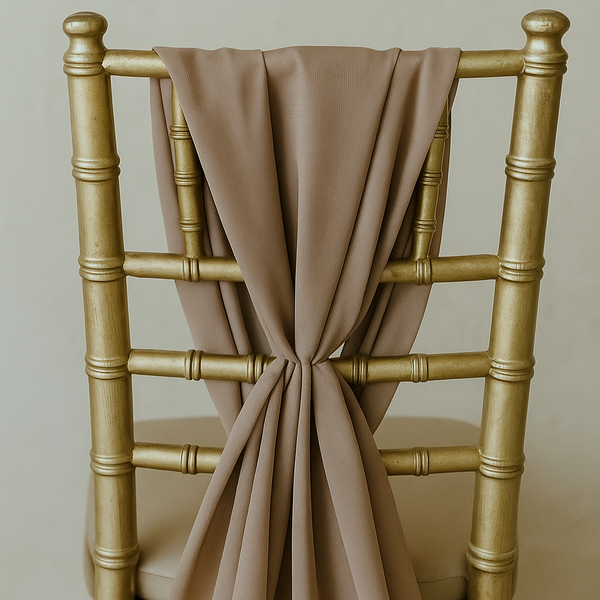 Mocha Mousse Chiffon Vertical Drape (pack Of 5)