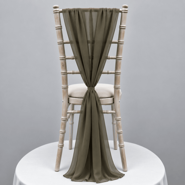 Olive Green Chiffon Vertical Drape New (pack Of 5) --IMA Trading Ltd