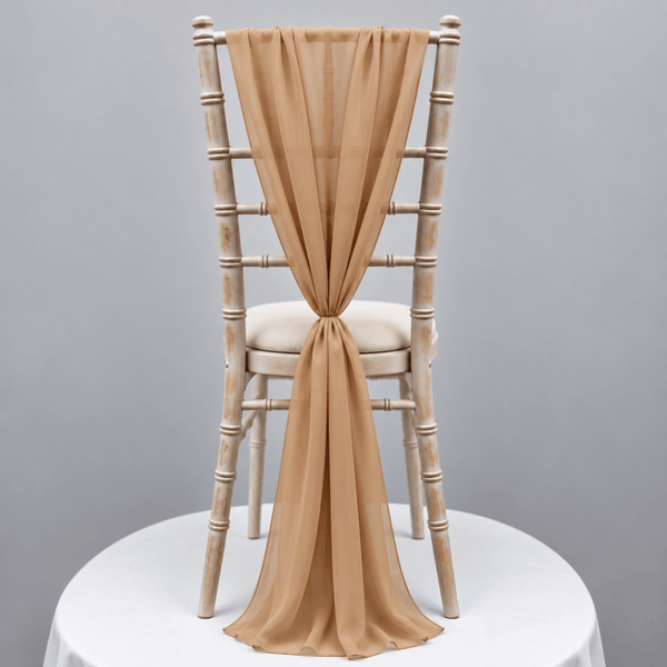 Champagne Chiffon Vertical Drape New (pack Of 5) --IMA Trading Ltd