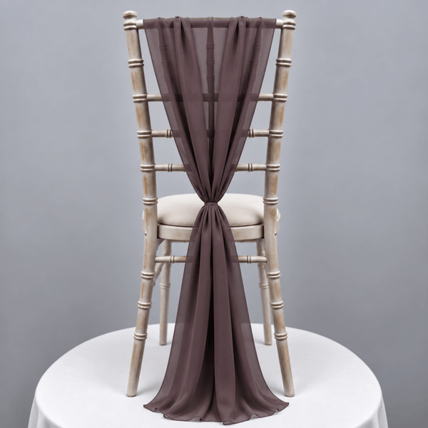 Soft Dusty Mauve Chiffon Vertical Drape New (pack Of 5) --IMA Trading Ltd