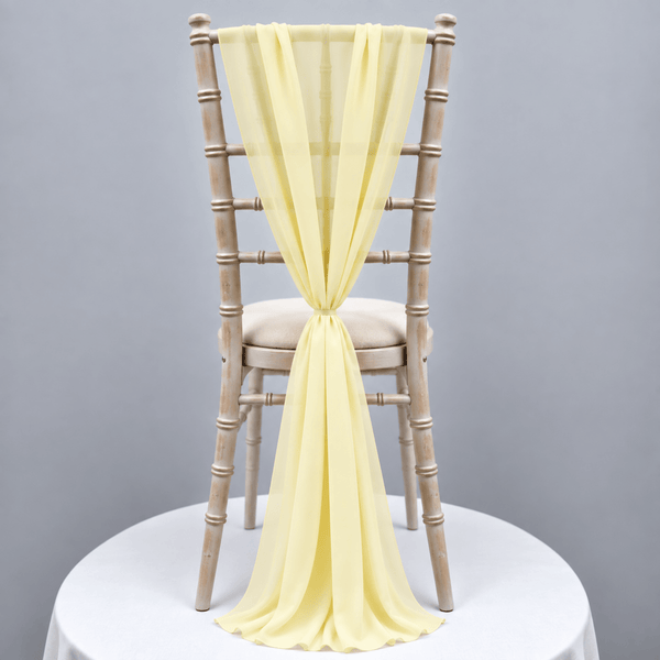 Pale Lemon Chiffon Vertical Drape (pack Of 5) --IMA Trading Ltd