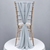 New Powder Blue Chiffon Vertical Drape (pack Of 5) --IMA Trading Ltd
