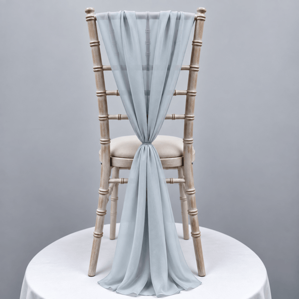 New Powder Blue Chiffon Vertical Drape (pack Of 5) --IMA Trading Ltd