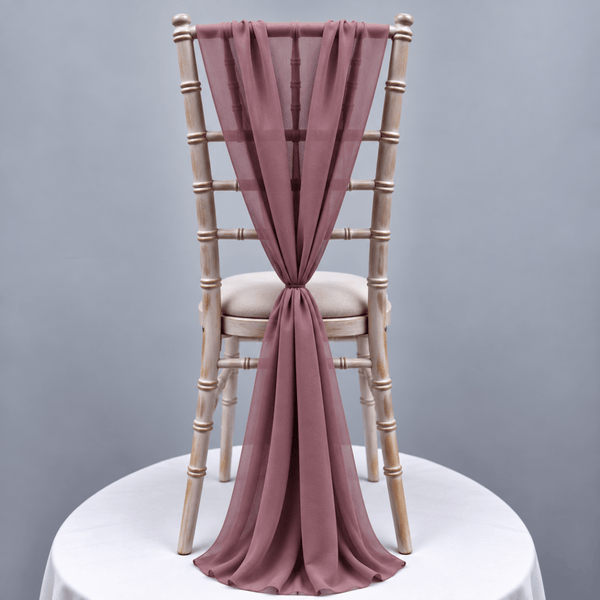 New Dusty Pink Chiffon Vertical Drape (pack Of 5) --IMA Trading Ltd