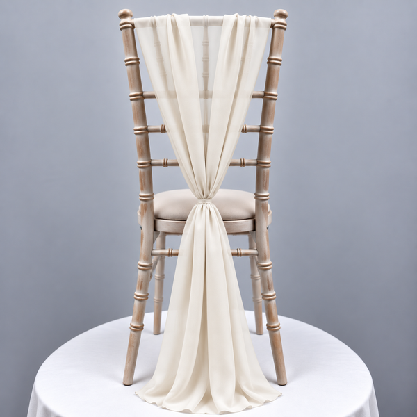 Ivory Chiffon Vertical Drape (pack Of 5)