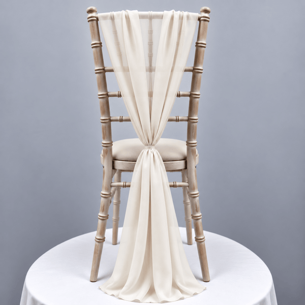 Ivory Chiffon Vertical Drape (pack Of 5) --IMA Trading Ltd
