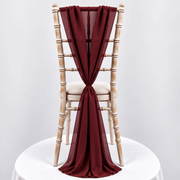 New Burgundy Chiffon Vertical Drape (pack Of 5) --IMA Trading Ltd