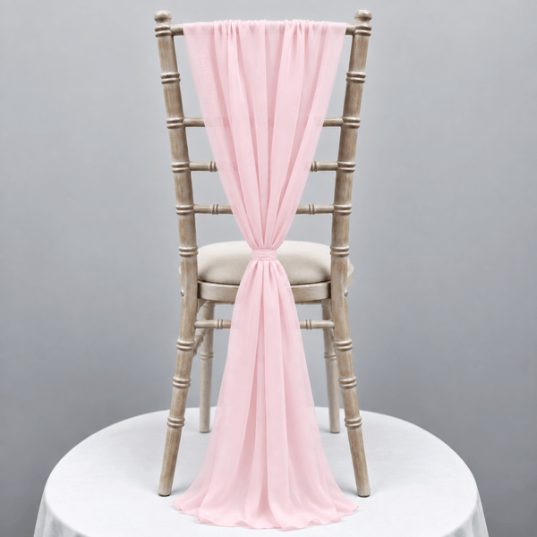 Soft Pink Chiffon Vertical Drape New (pack Of 5) --IMA Trading Ltd