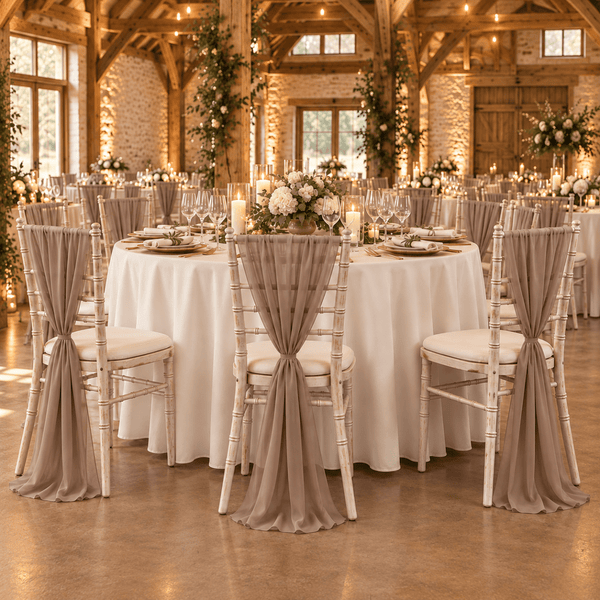 Mocha Mousse Chiffon Vertical Drape (pack Of 5) --IMA Trading Ltd