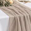 New Taupe Chiffon Table Runner --IMA Trading Ltd