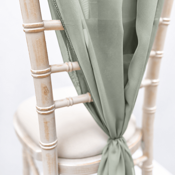 Sage Green Chiffon Vertical Drape (pack Of 5) --IMA Trading Ltd