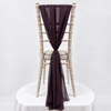 Rich Plum Purple Chiffon Vertical Drape New (pack Of 5) --IMA Trading Ltd