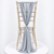 Pale Grey (silver) Chiffon Vertical Drape (pack Of 5)