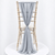 Pale Grey (silver) Chiffon Vertical Drape (pack Of 5) --IMA Trading Ltd