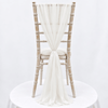 Soft White Chiffon Vertical Drape New (pack Of 5) --IMA Trading Ltd