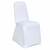 White Premium Flat Front Spandex Chair Cover New
