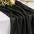 New Black Chiffon Table Runner --IMA Trading Ltd