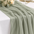 New Sage Chiffon Table Runner --IMA Trading Ltd