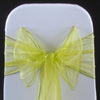 APPLE GREEN ORGANZA SASH 23cm