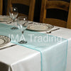 Aqua Blue Organza Table Runner