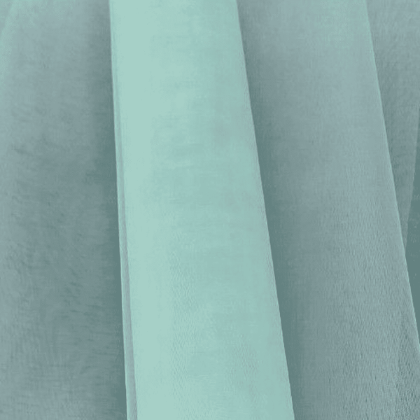 Aqua Green Organza Fabric Roll 29cm X 25m -- IMA Trading Ltd