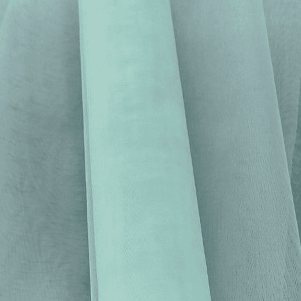 Aqua Green Organza Fabric Roll 29cm X 25m