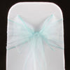 AQUA ORGANZA SASH 23cm