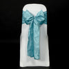 Aqua Taffeta Sashes