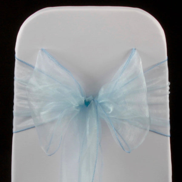 BABY BLUE ORGANZA SASH 23cm