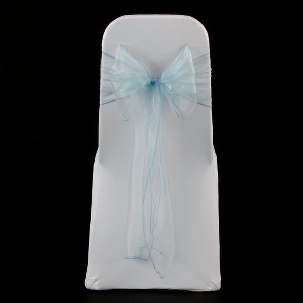 BABY BLUE ORGANZA SASH 23cm