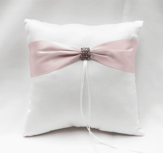 Baby Pink And White Ring Bearer Pillow - Was £7.60 For 1!