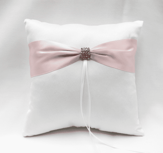 Baby Pink And White Ring Bearer Pillow - Was £7.60 For 1! -- IMA Trading Ltd