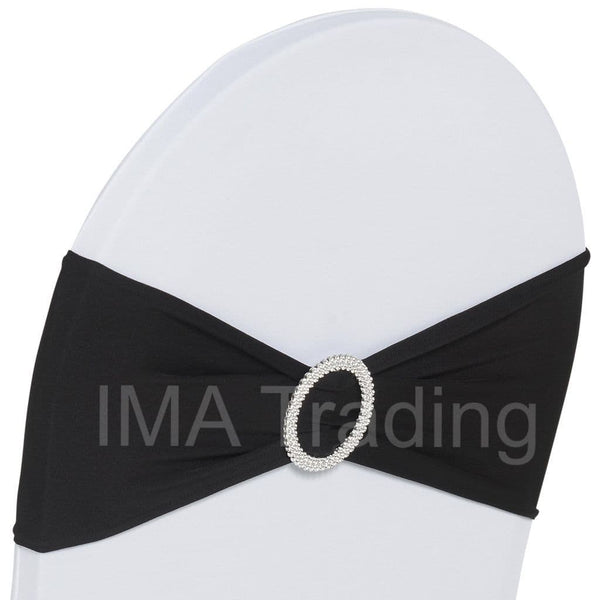 Black Buckle Spandex Lycra Band