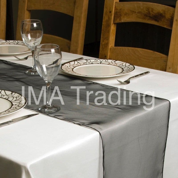 Black Organza Table Runner