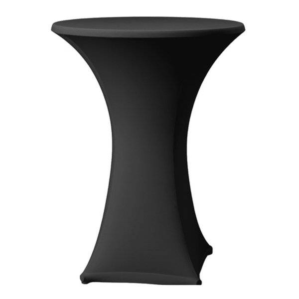 Black Poseur Cocktail Tablecloth 60cm