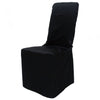 BLACK SQUARE TOP POLYESTER CHAIR COVER