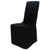 BLACK SQUARE TOP POLYESTER CHAIR COVER