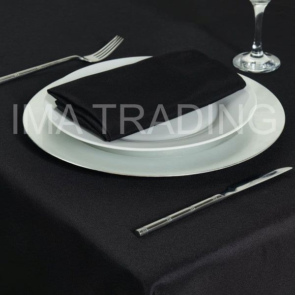 BLACK TABLECLOTH 229 x 229cm / 90" x 90"