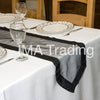 BLACK TAFFETA EDGED ORGANZA TABLE RUNNER - WAS £2.59!