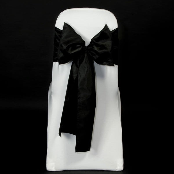 Black Taffeta Sashes