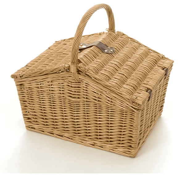 Blue Check Picnic Hamper