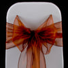 BRONZE ORGANZA SASH 23cm