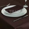 BROWN CHOCOLATE ROUND TABLECLOTH 230cm / 90" round (4' table)