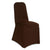 BROWN SPANDEX CHAIR COVER