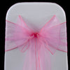 BUBBLE GUM PINK ORGANZA SASH 23cm