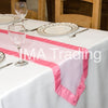 BUBBLE GUM PINK TAFFETA EDGED ORGANZA TABLE RUNNER - WAS £2.59!